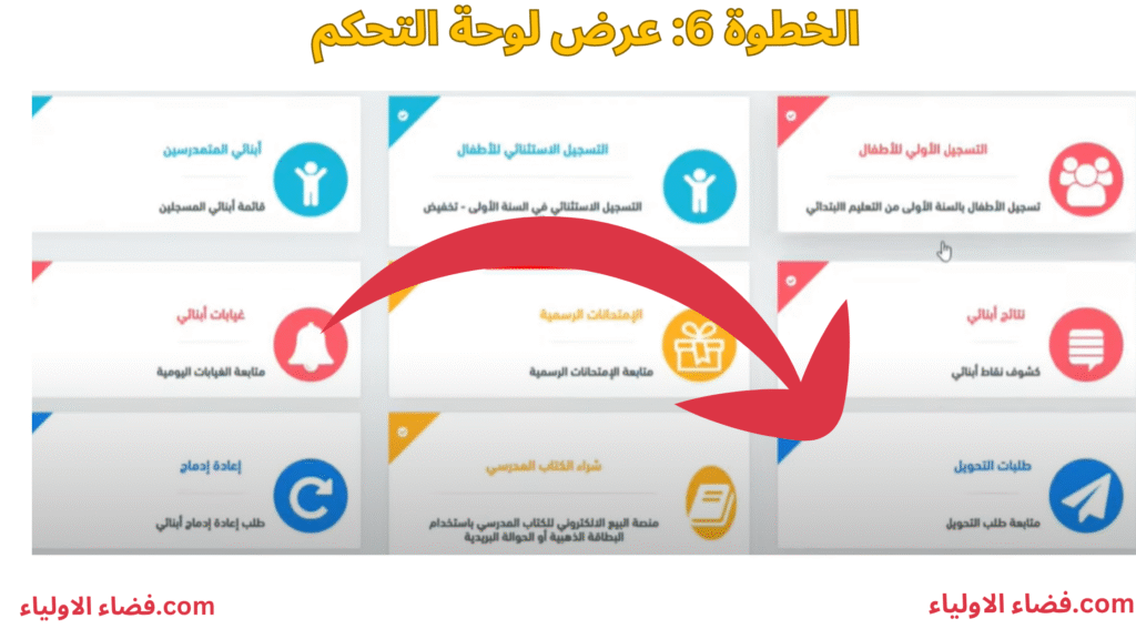 قم بزيارة لوحة التحكم